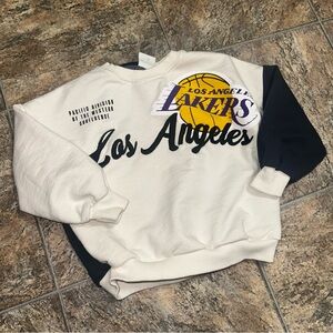 Zara Little Boys NBA LA Lakers Crewneck Size 6